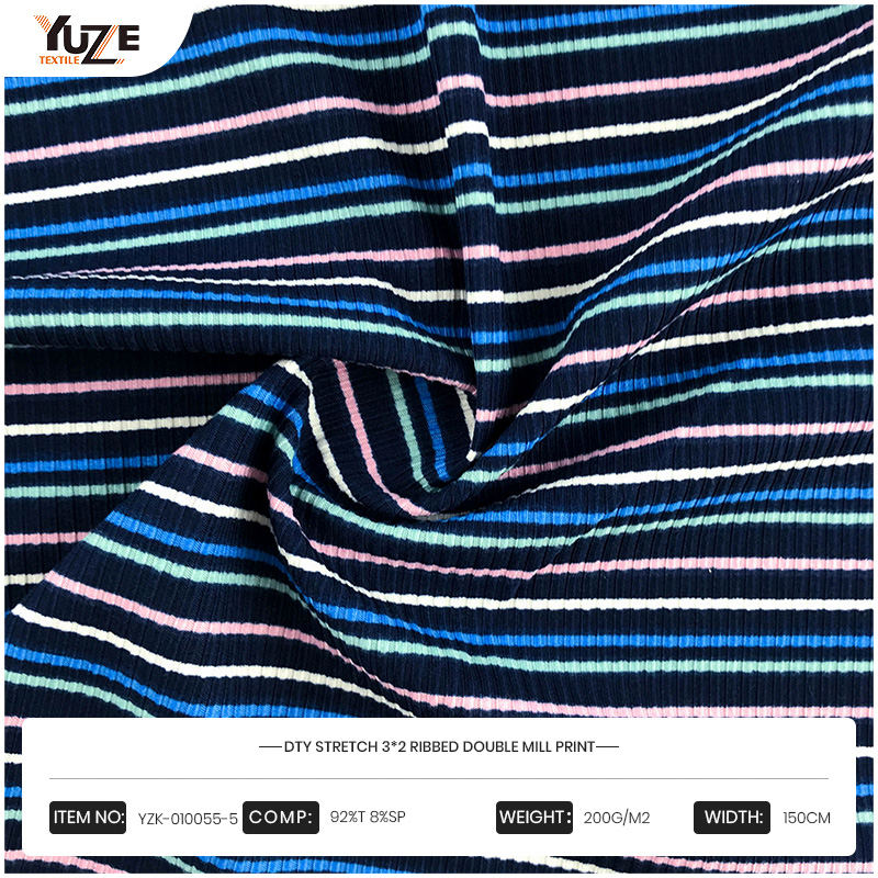 YZK-010055-5 DTY 3*2 RIB 2-SIDE BRASTER PRINT