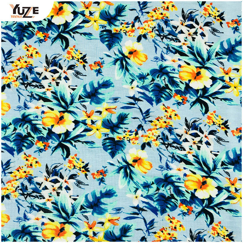 Yzgtp-es1018 rayon dres Spandex Print