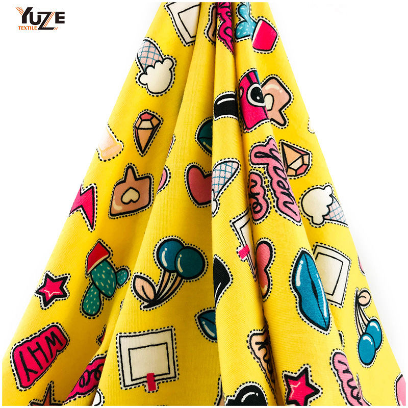 YZS18-278 Poly Spun Jersey Spandex Print