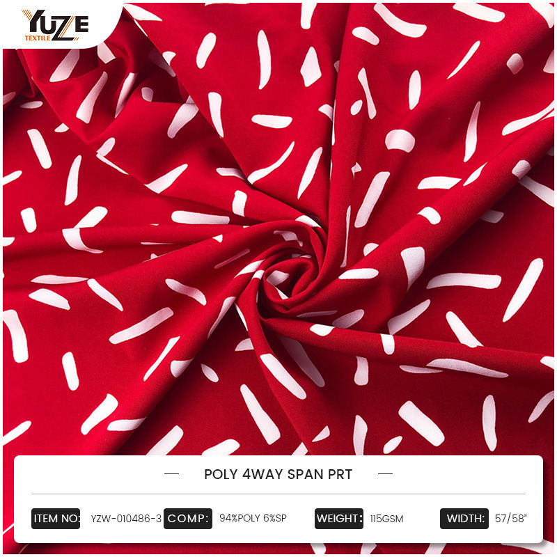 Všestrannost čtyřcestných natažených tkaných tkanin