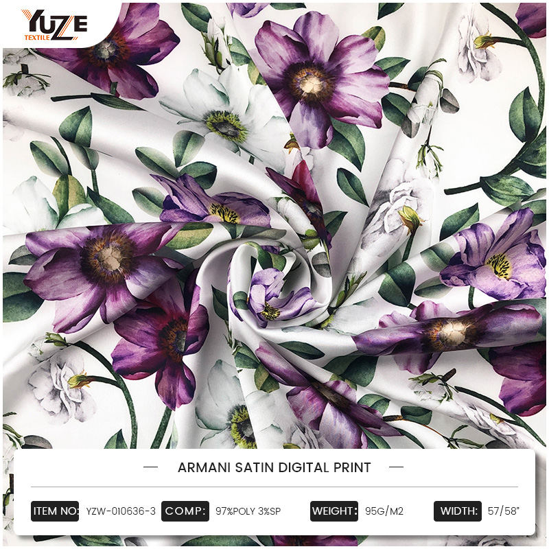 YZW-010636-3 ARMANI SATIGIN DIGITAL PRINT