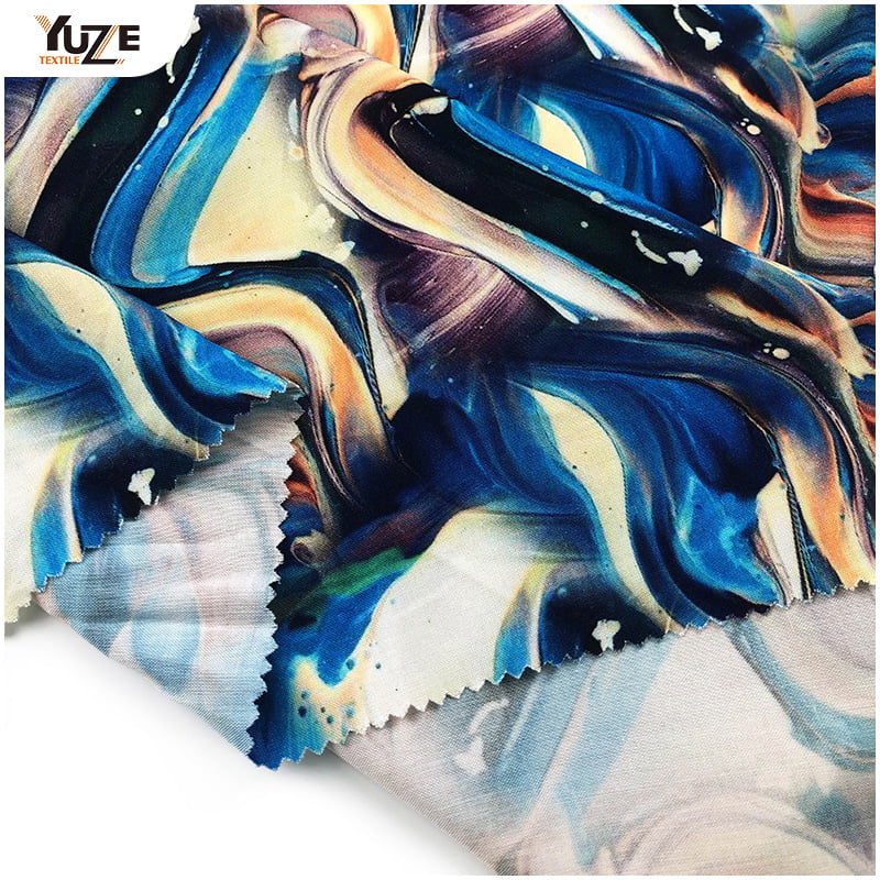 YZW-020612-21 Rayon Poplin Digital Print